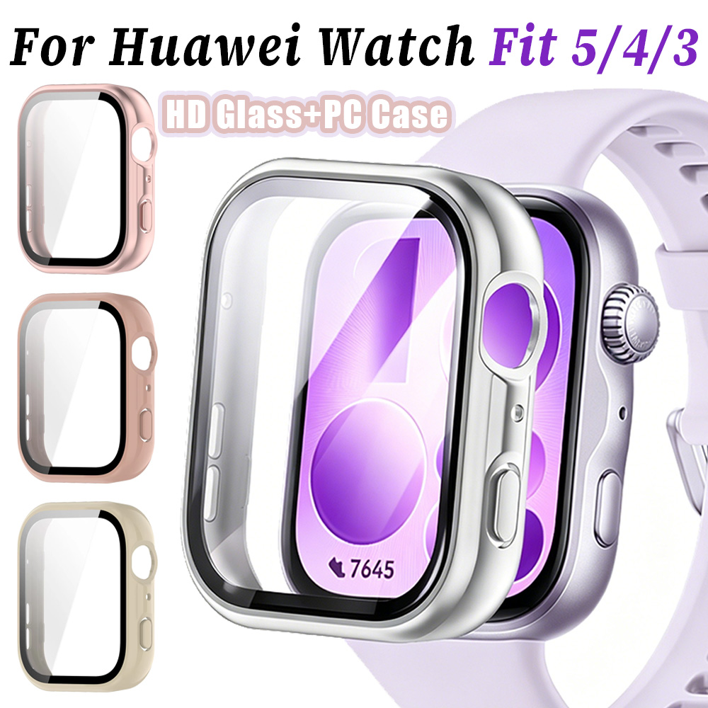 Huawei Smartwatch Accessories - HD Glass+PC Case For Huawei Watch