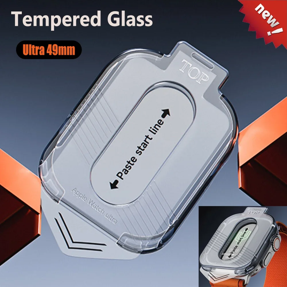 Watch Case Bumper - 1-5Pcs High Definition 9H Tempered Glass