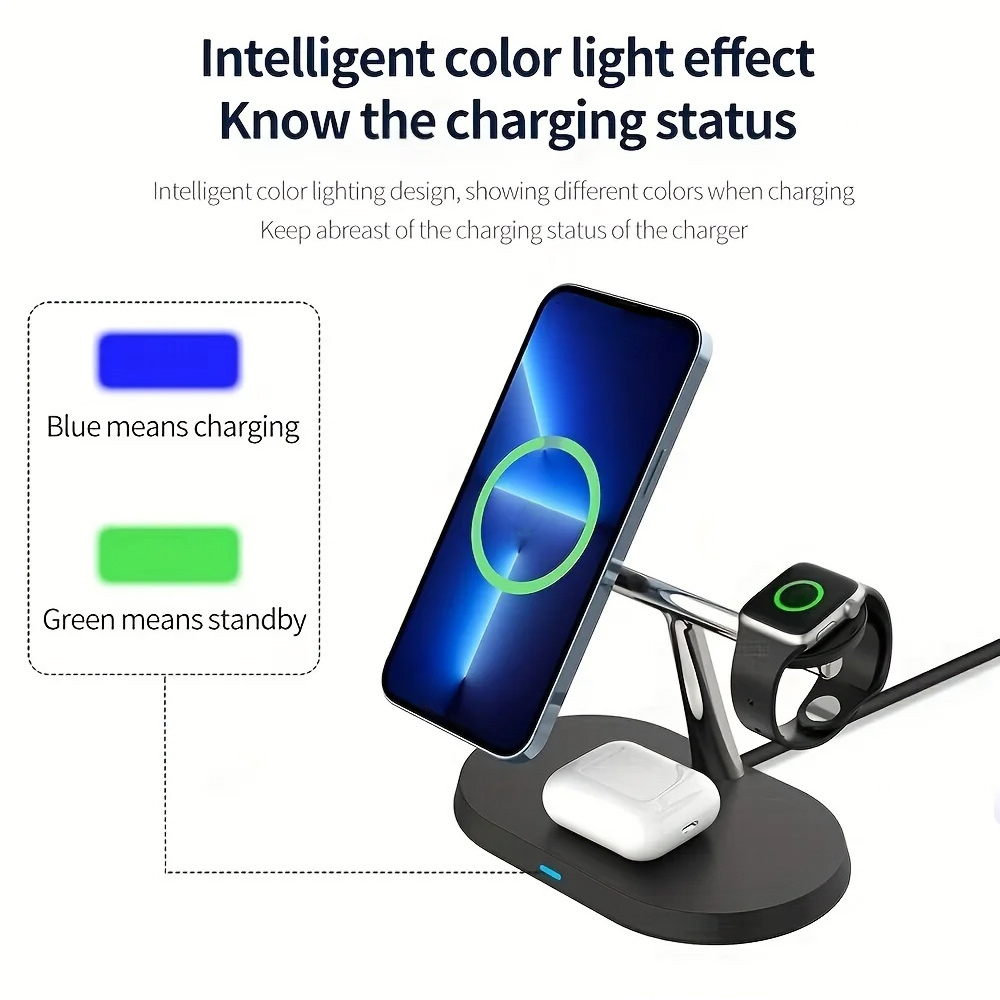 3 in 1 Magnetic Wireless Charg - Watch Charger Cable ulasan dan harga