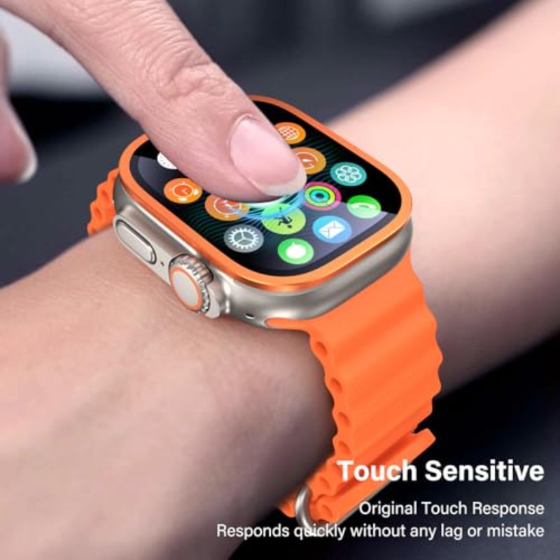 2PCS HD Metal Tempered Glass F - Watch Case Bumper ulasan dan harga