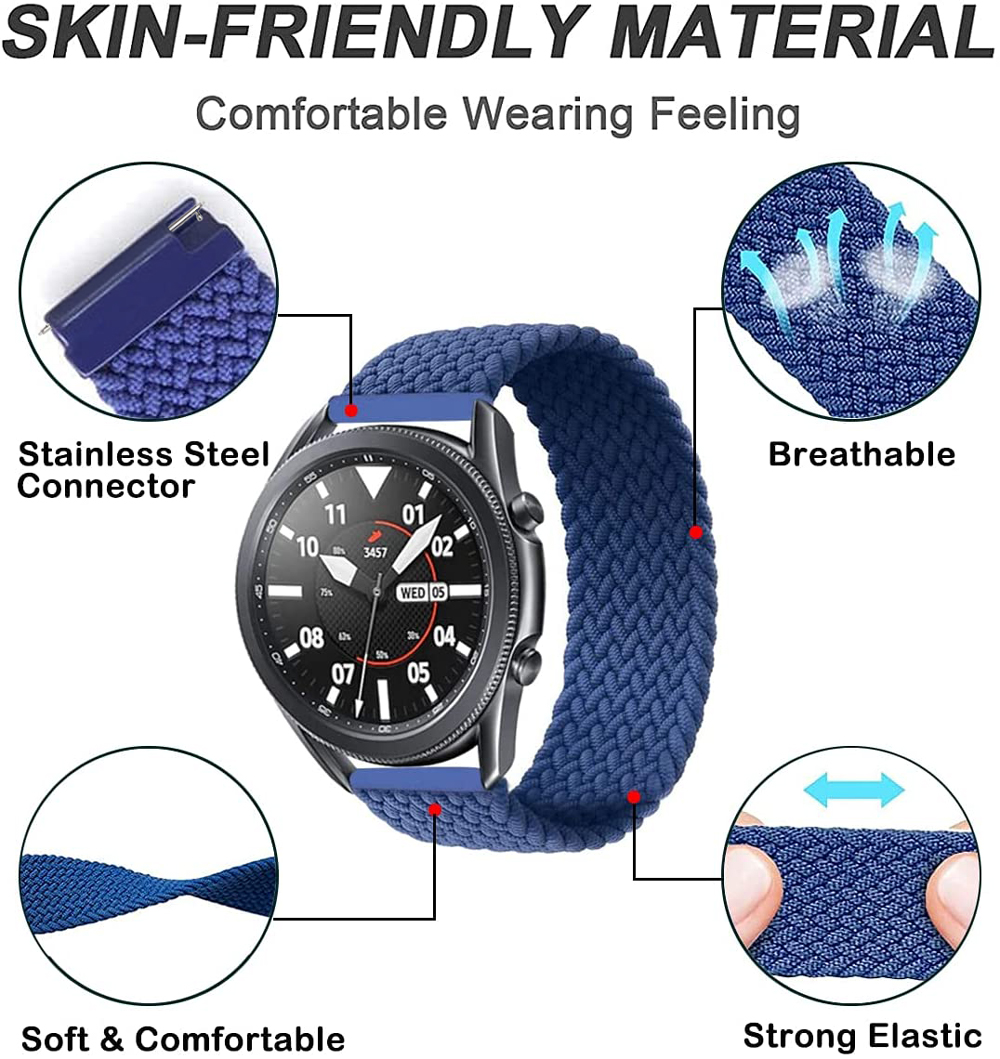20mm/22mm Braided Solo Loop St - Solo Loop Strap ulasan dan harga