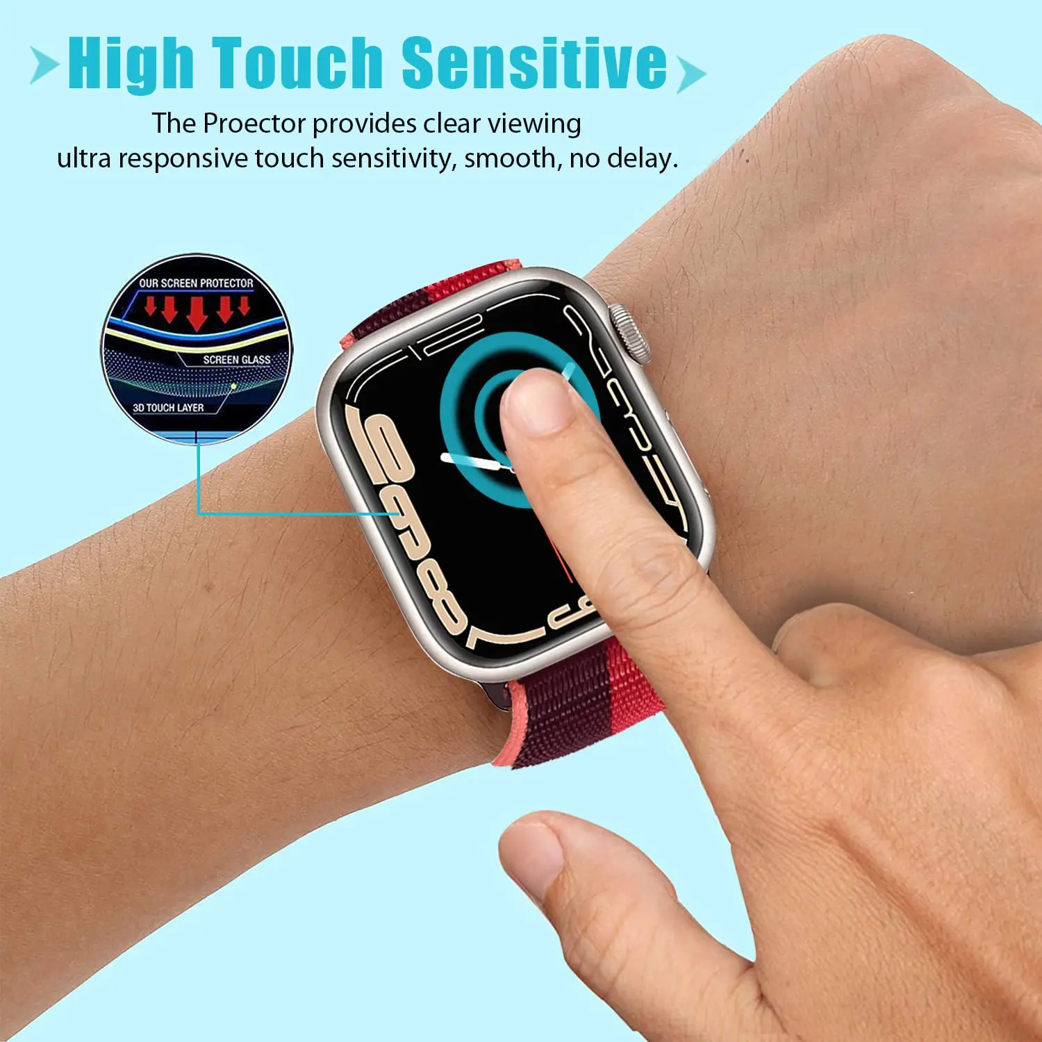 3D Tempered Glass For Apple Wa - Smartwatch Watch Accessories ulasan dan harga