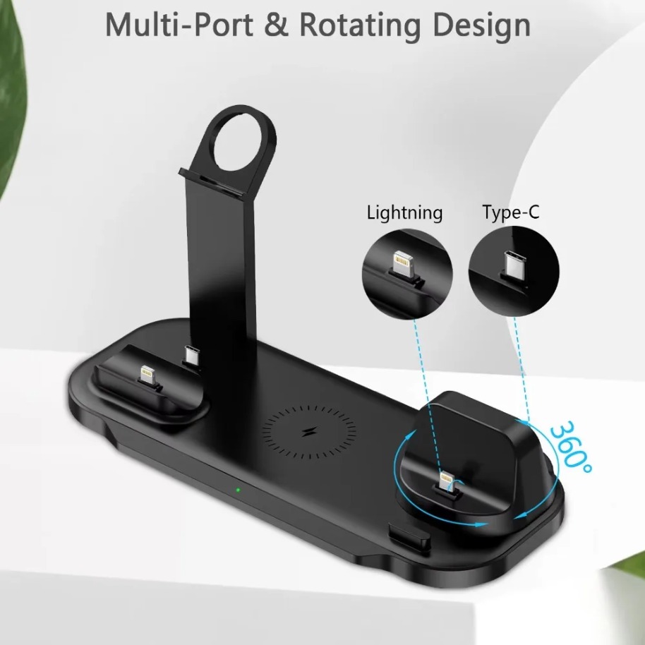 7 in 1 Wireless Charger Stand  - Watch Charger Cable ulasan dan harga