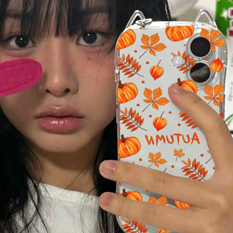 Autumn Pumpkin Falling Leaves  - Apple Iphone 15 Pro Max ulasan dan harga