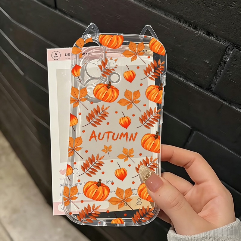 Autumn Pumpkin Falling Leaves  - Apple Iphone 15 Pro Max ulasan dan harga