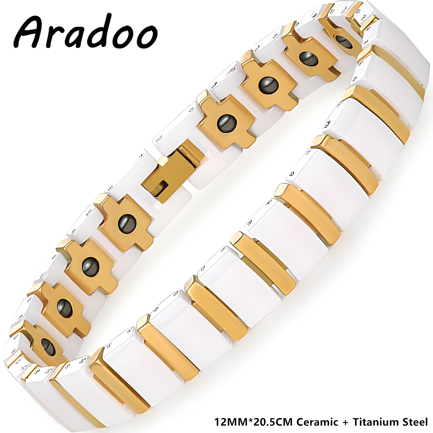ARADOO Premium Ceramic Bracele - Ceramic Link Bracelet ulasan dan harga