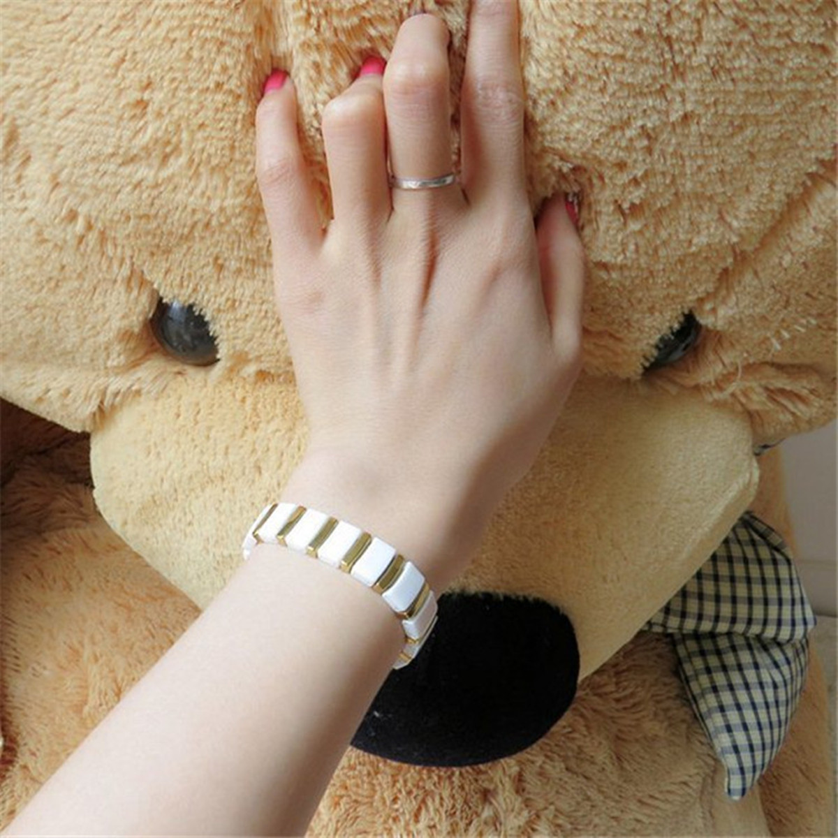 ARADOO Premium Ceramic Bracele - Ceramic Link Bracelet ulasan dan harga