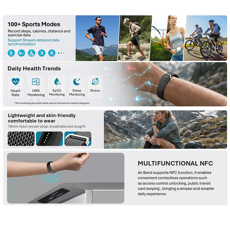 VALDUS Air Band Smart Bracelet - Smartwatch Nexus ulasan dan harga