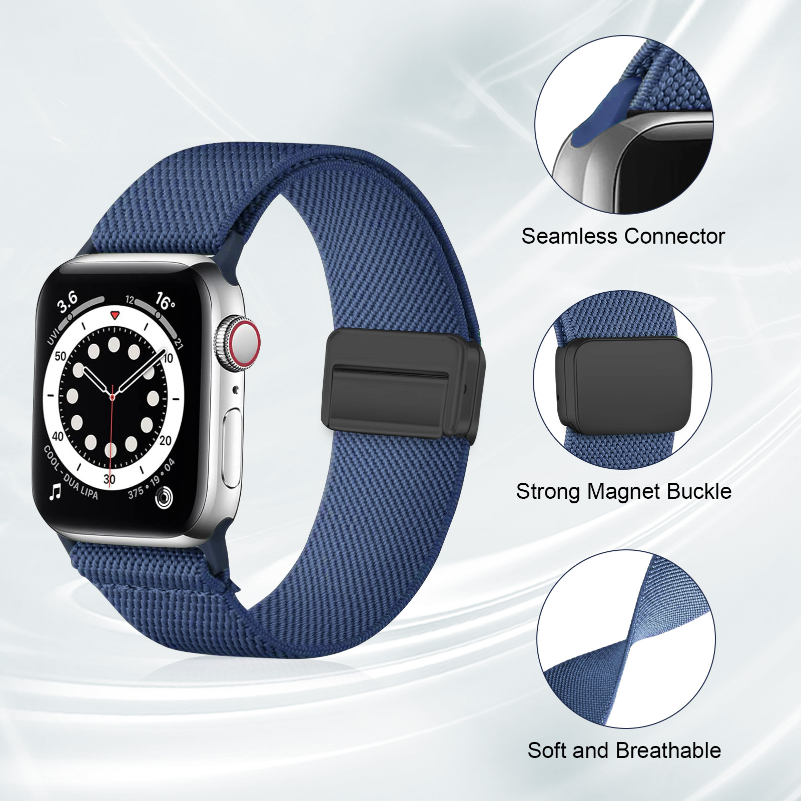 Magnetic Strap For Apple Watch - Solo Loop Strap ulasan dan harga