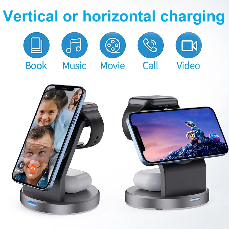 3 In 1 Wireless Charger Stand  - Watch Charger Cable ulasan dan harga