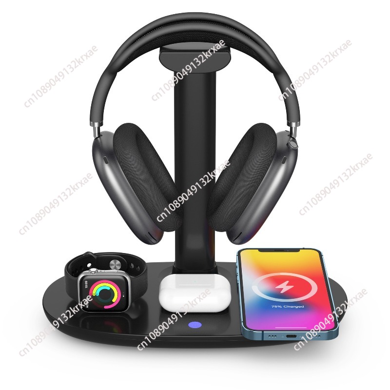 4In1 Headphones Stand For Airp - Wireless Charger Watch ulasan dan harga