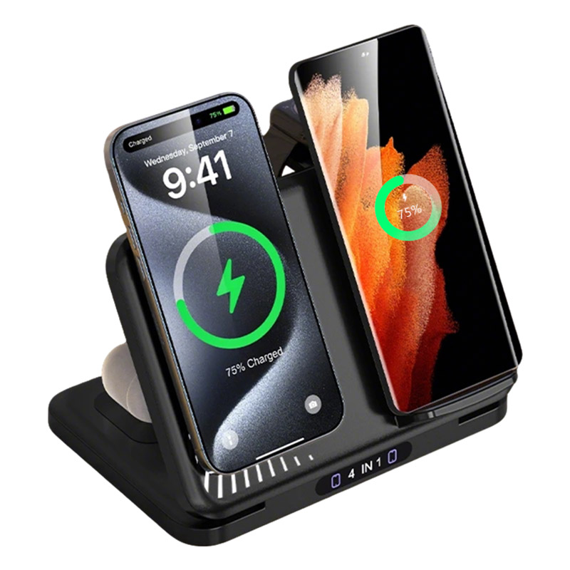 4 in 1 Dual Phone Wireless Cha - Watch Charger Cable ulasan dan harga