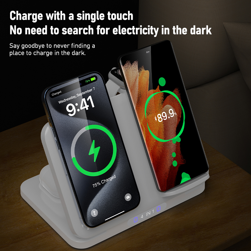 4 in 1 Dual Phone Wireless Cha - Watch Charger Cable ulasan dan harga