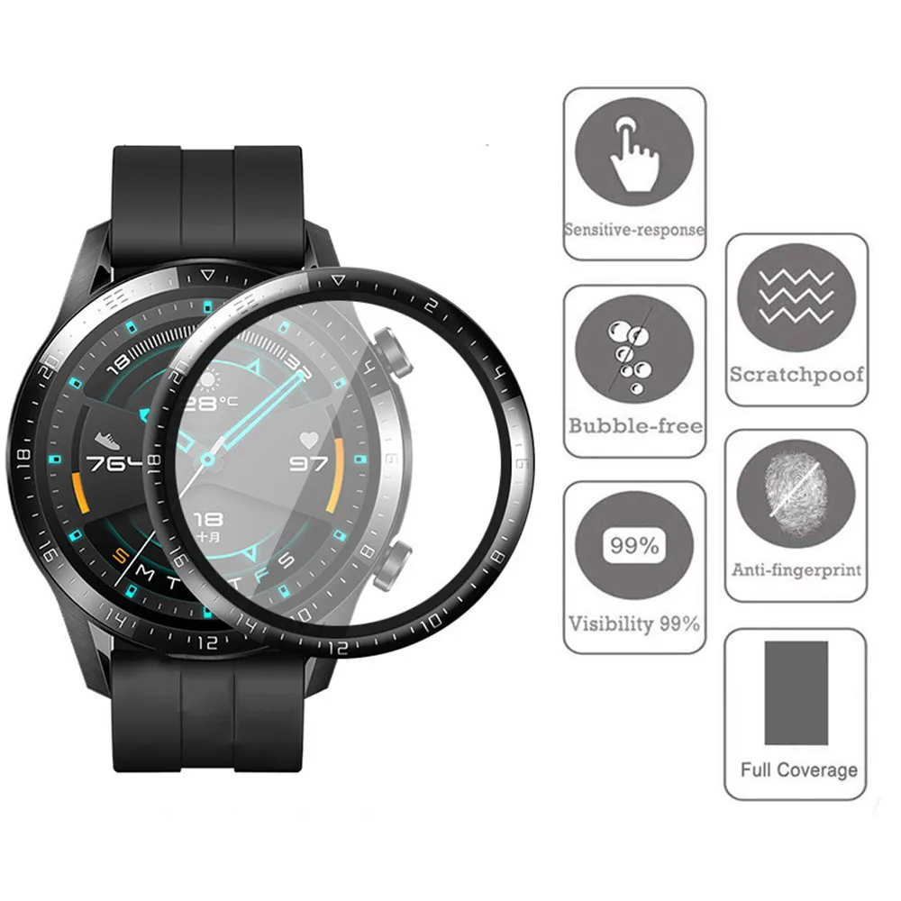 1-3pcs HD Clear Screen Protect - Huawei Smartwatch Accessories ulasan dan harga