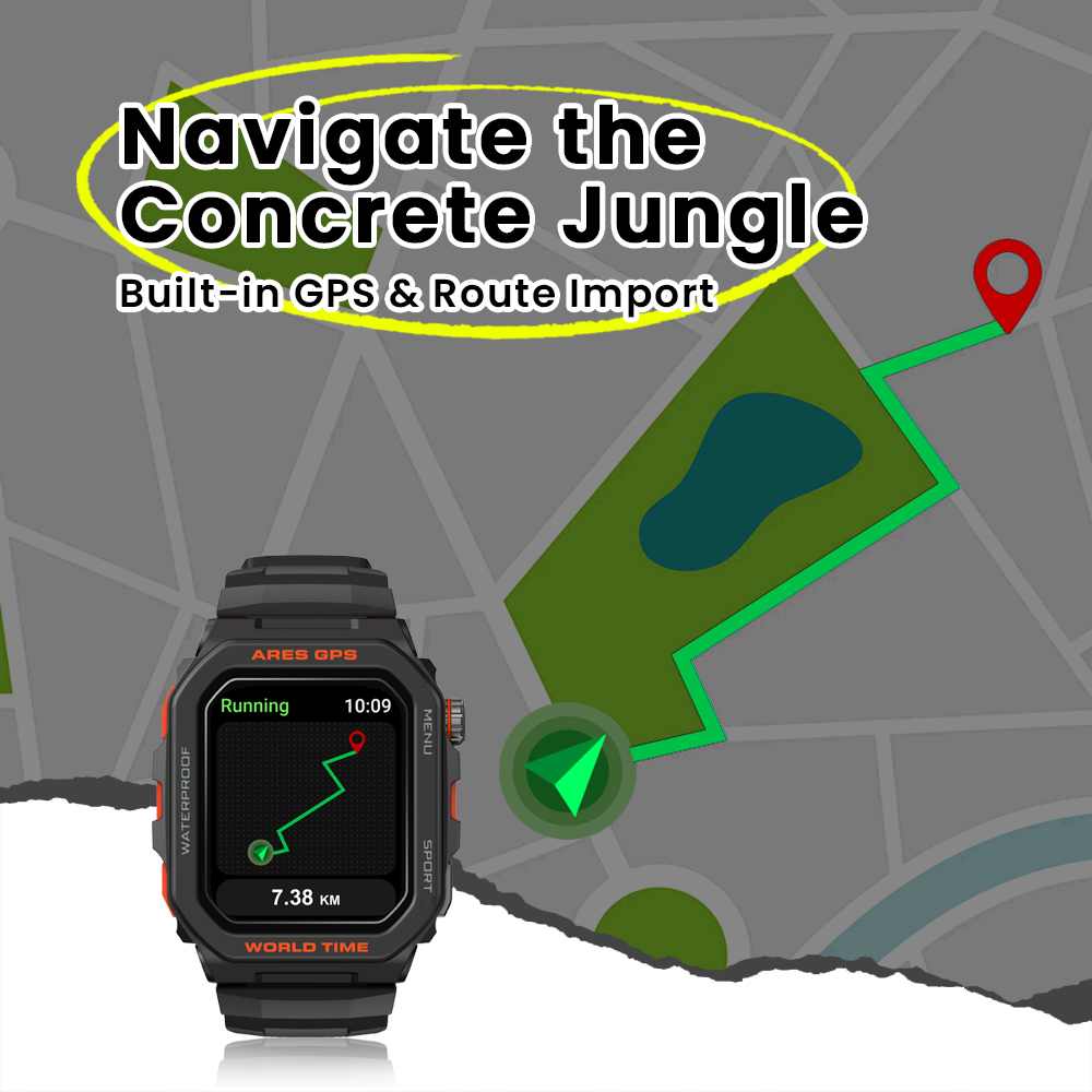 New Zeblaze Ares GPS Smart Wat - Smartwatch Nexus ulasan dan harga