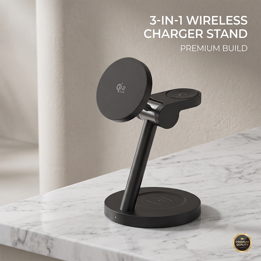 25W Magnetic Fast Wireless Cha - Wireless Charger Watch ulasan dan harga