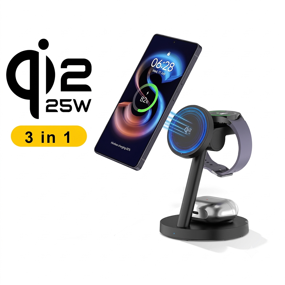 25W Magnetic Fast Wireless Cha - Wireless Charger Watch ulasan dan harga
