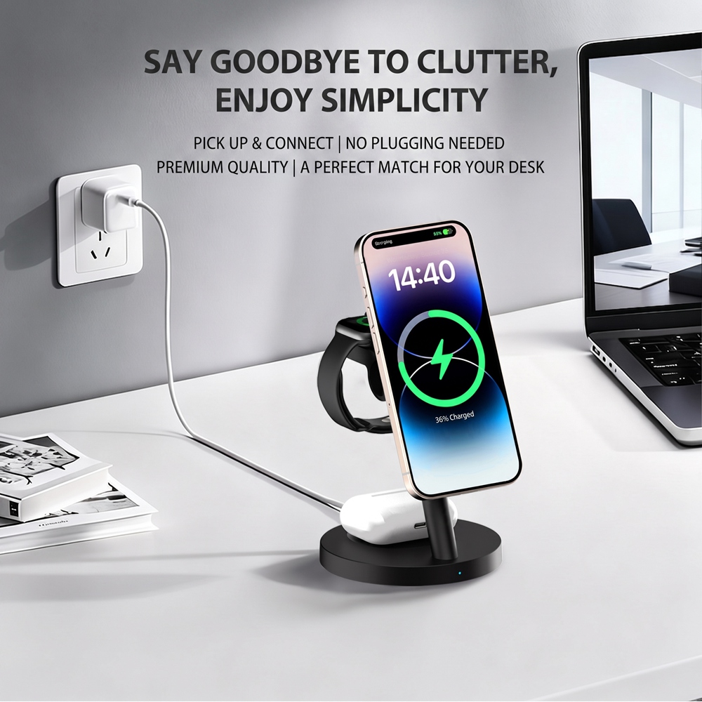 25W Magnetic Fast Wireless Cha - Wireless Charger Watch ulasan dan harga