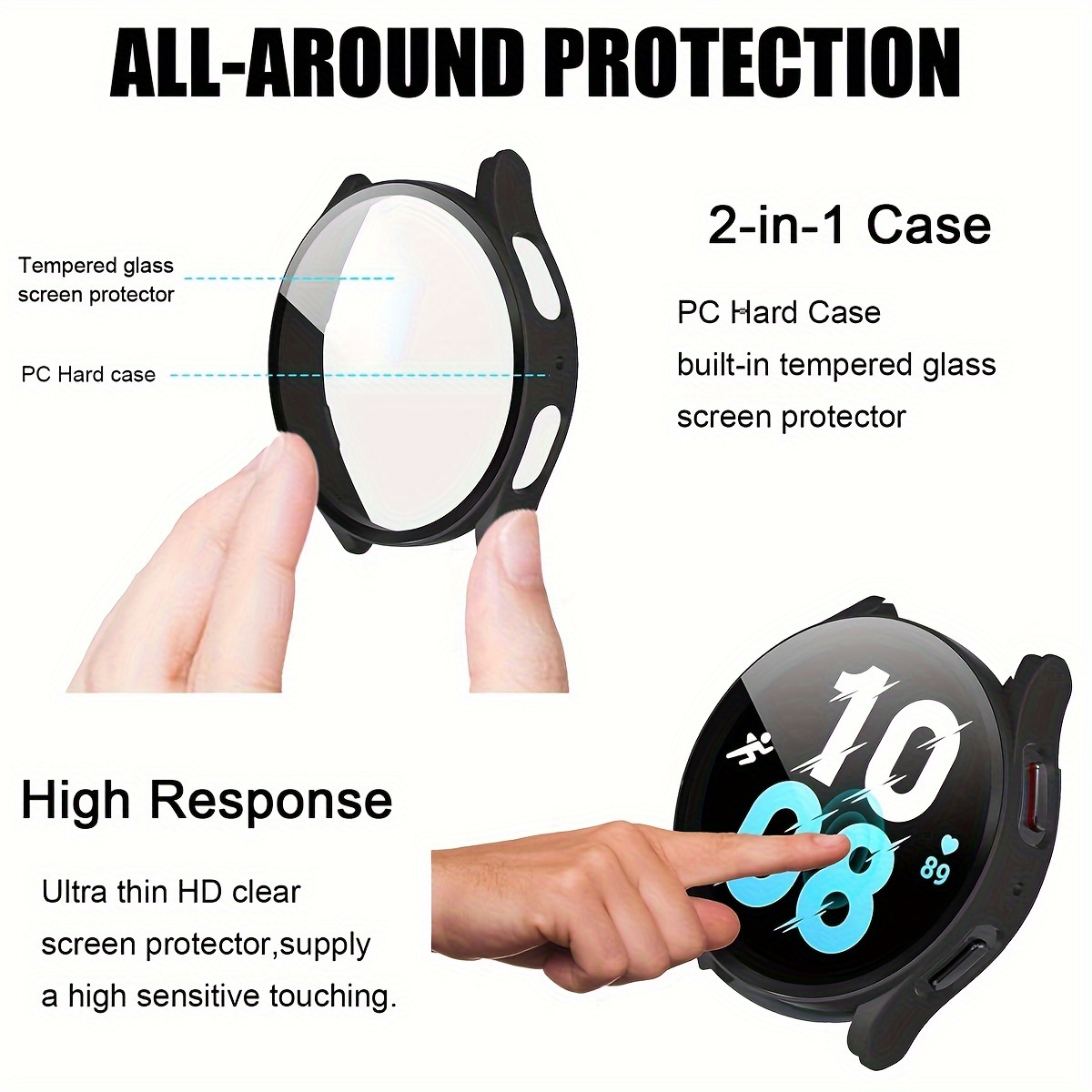 PC Case for Samsung Galaxy Wat - Accessories For Galaxy Watch 5 ulasan dan harga