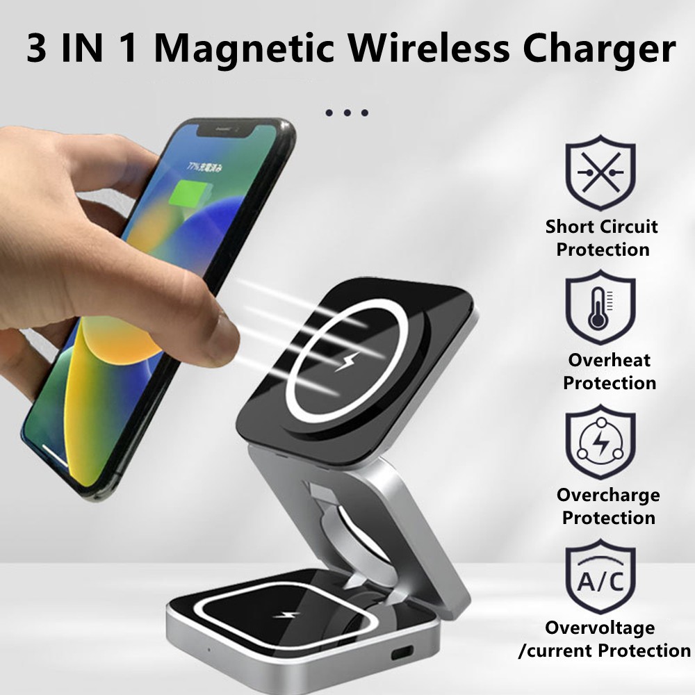 Foldable Magnetic Wireless Cha - Wireless Charger Watch ulasan dan harga