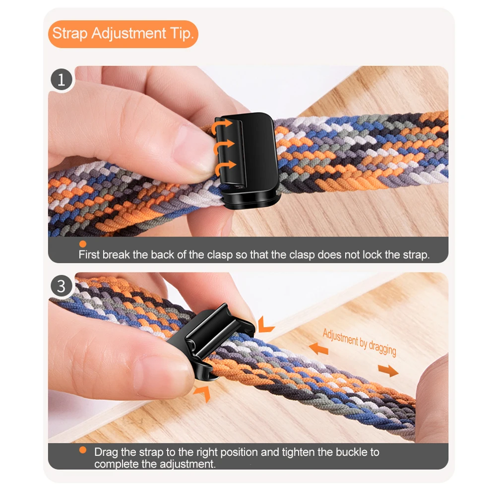 Braided Nylon Solo Loop Band f - Solo Loop Strap ulasan dan harga
