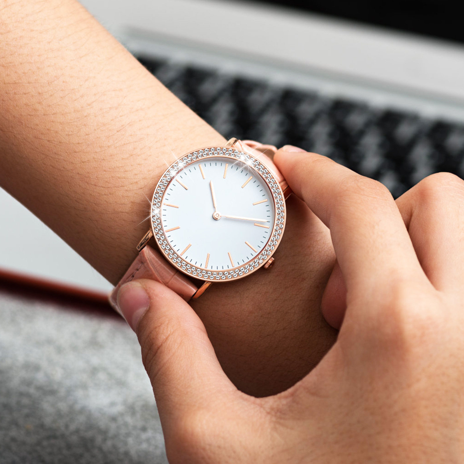 Rhinestone Watch Case Bezel Co - Watch Case Bumper ulasan dan harga